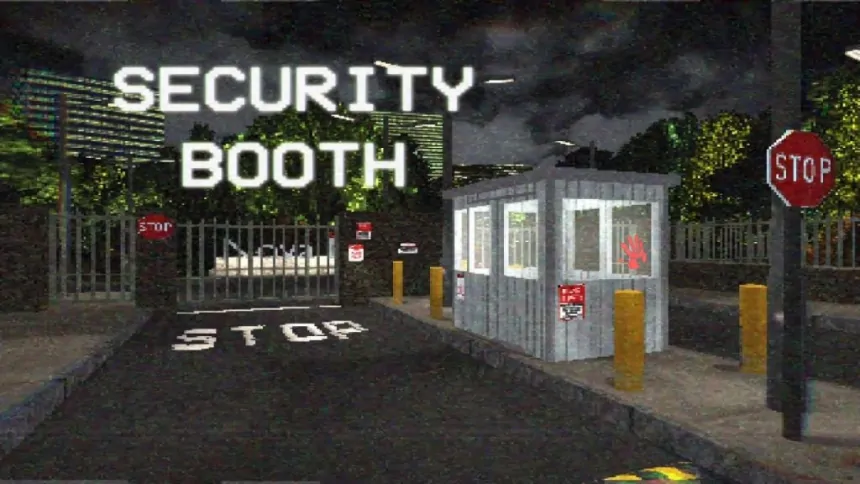Security Booth Horror Game Screenshot