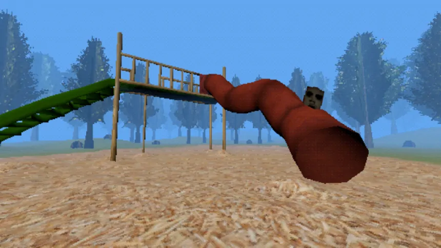 Slide in the Woods Horror Game Screenshot