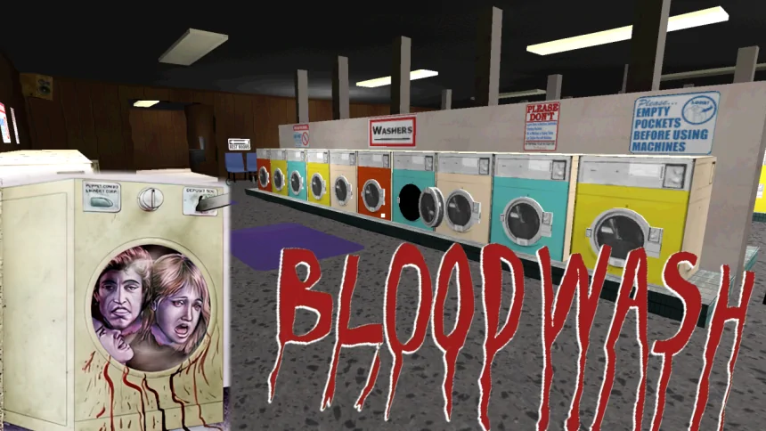 Bloodwash Horror Game Title Sample Graphic
