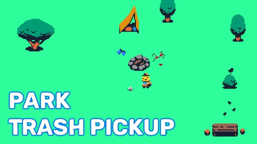 Park Trash Pickup Browser Game Screenshot