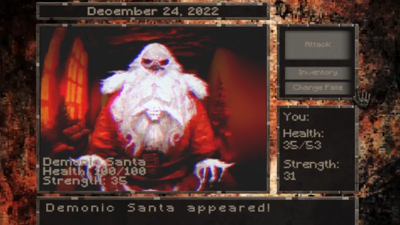 Fighting Demonic Santa in A Mad Christmas Carol