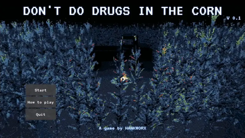 Dont Do Drugs in the Corn Short Horror Game Featured Image