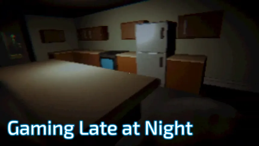 Gaming Late at Night Short Indie Horror Game Featured