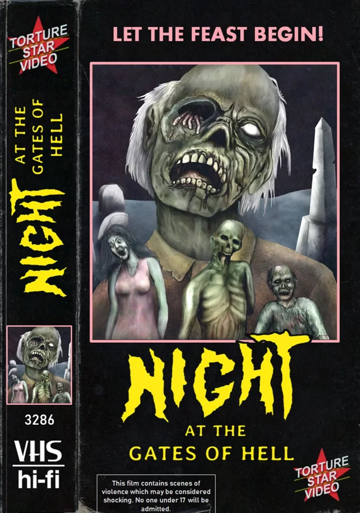 Night at the Gates of Hell VHS tape mockup cover