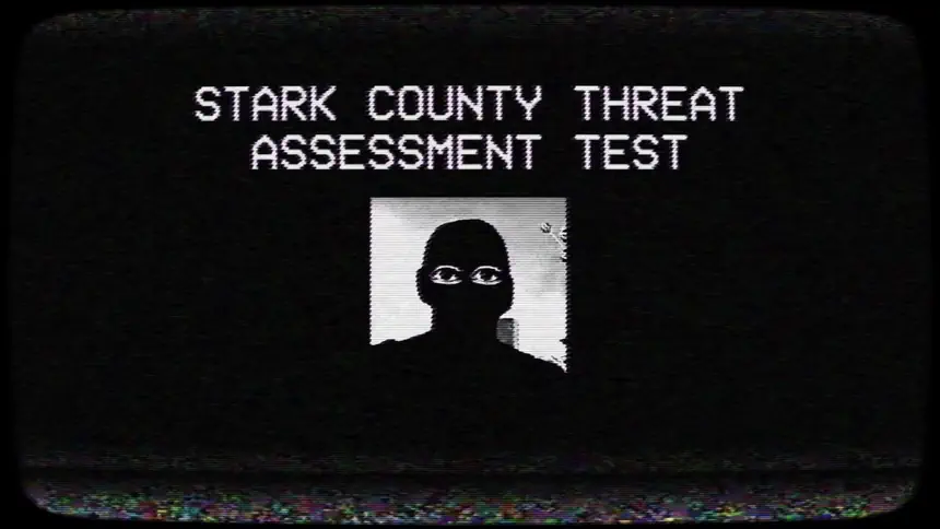 Stark County Threat Assessment Test creepy figure