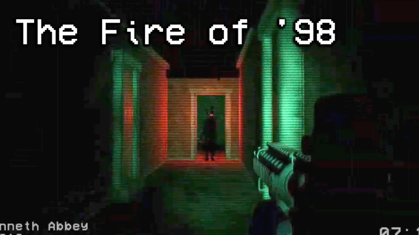 The Fire of 98 Indie Horror Game Graphic