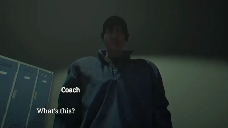 Creepy coach taking the camera from you