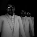 The Suits Have Gone Mad! White suits staring at you